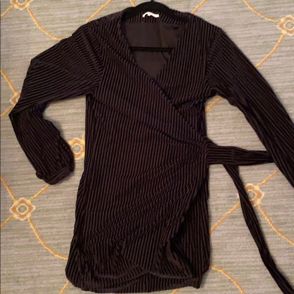 Tularosa long sleeve wrap dress